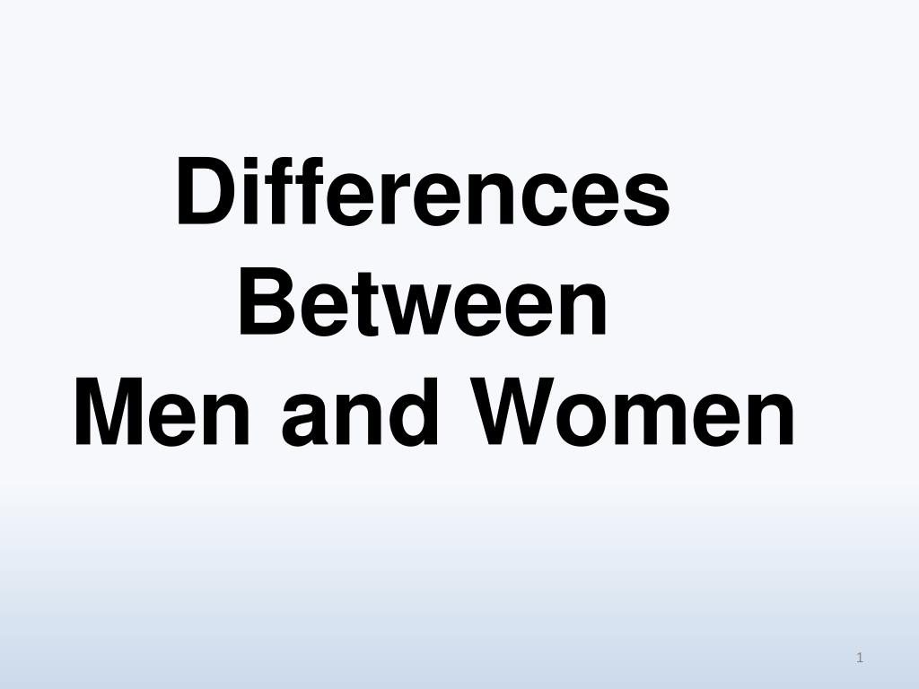 Difference Between Men and Women