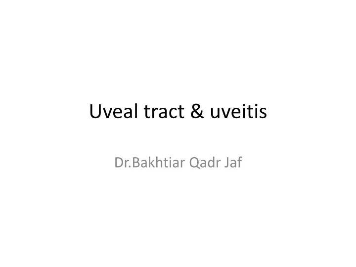 uveal tract