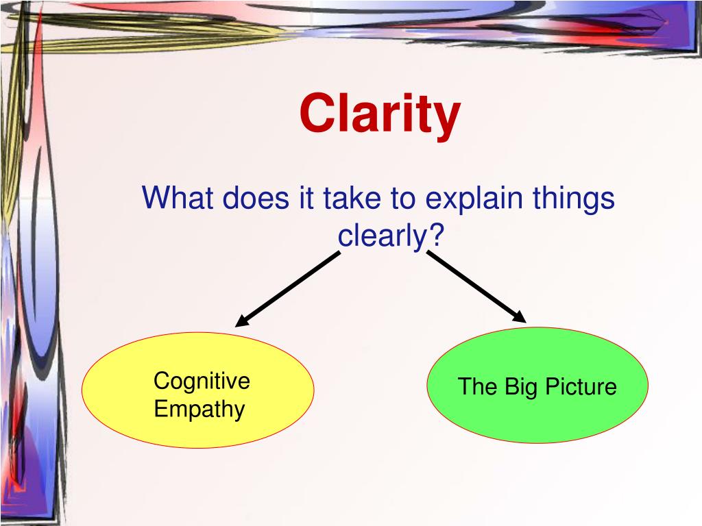 examples of clarity in critical thinking