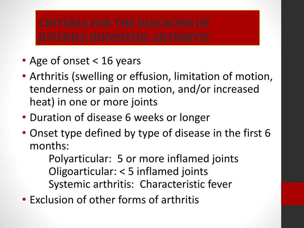 case study juvenile idiopathic arthritis