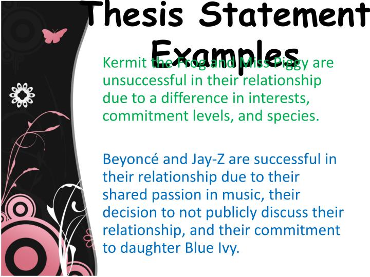 thesis statements love