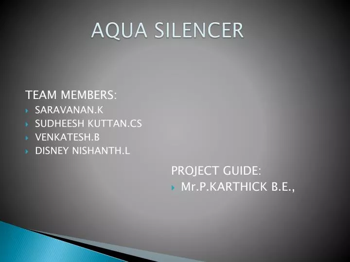 aqua silencer aqua silencer