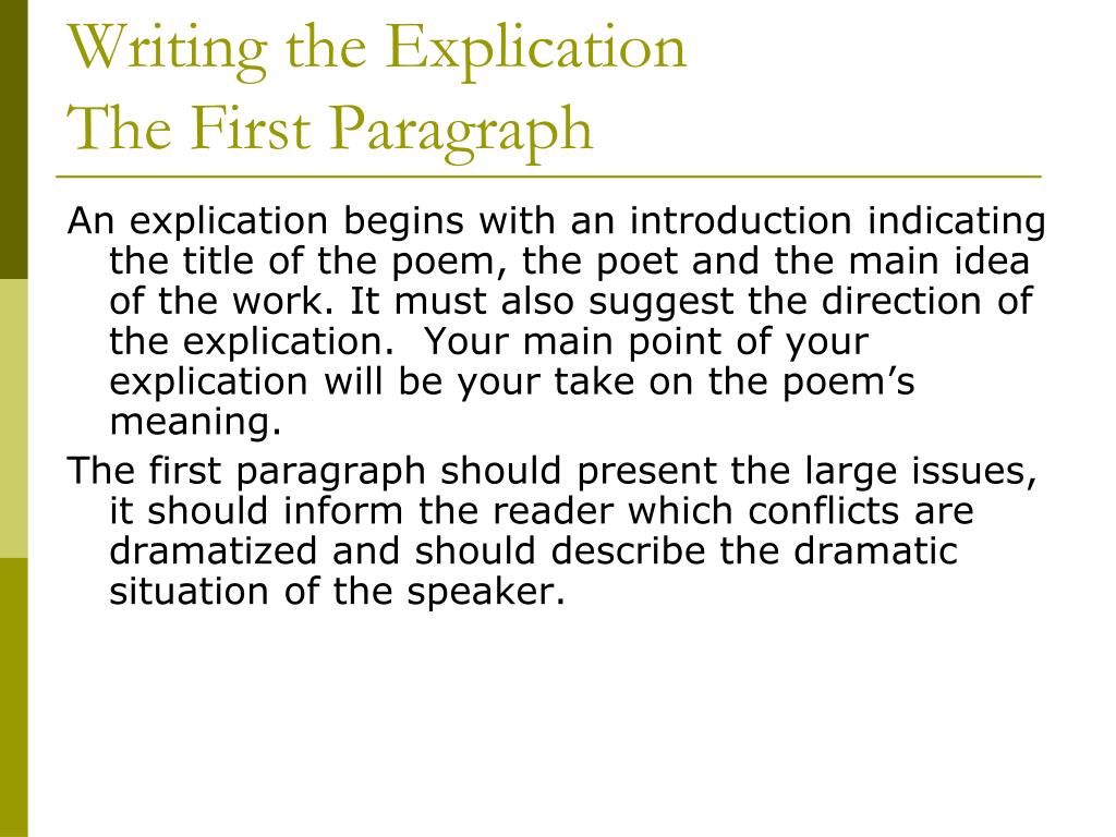 PPT - Poetry Explication PowerPoint Presentation, free download