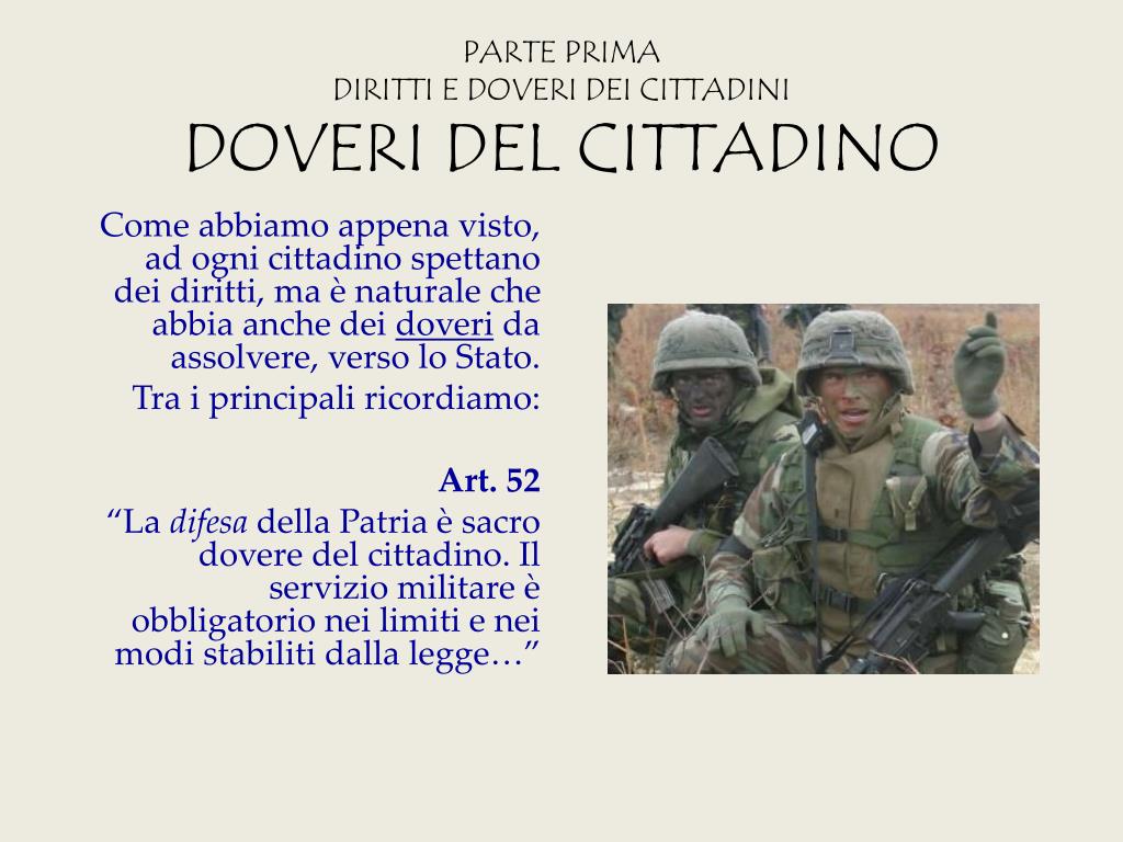 I Doveri Dei Giovani E I Doveri Dei Vecchi PPT - La Costituzione della Repubblica Italiana PowerPoint Presentation