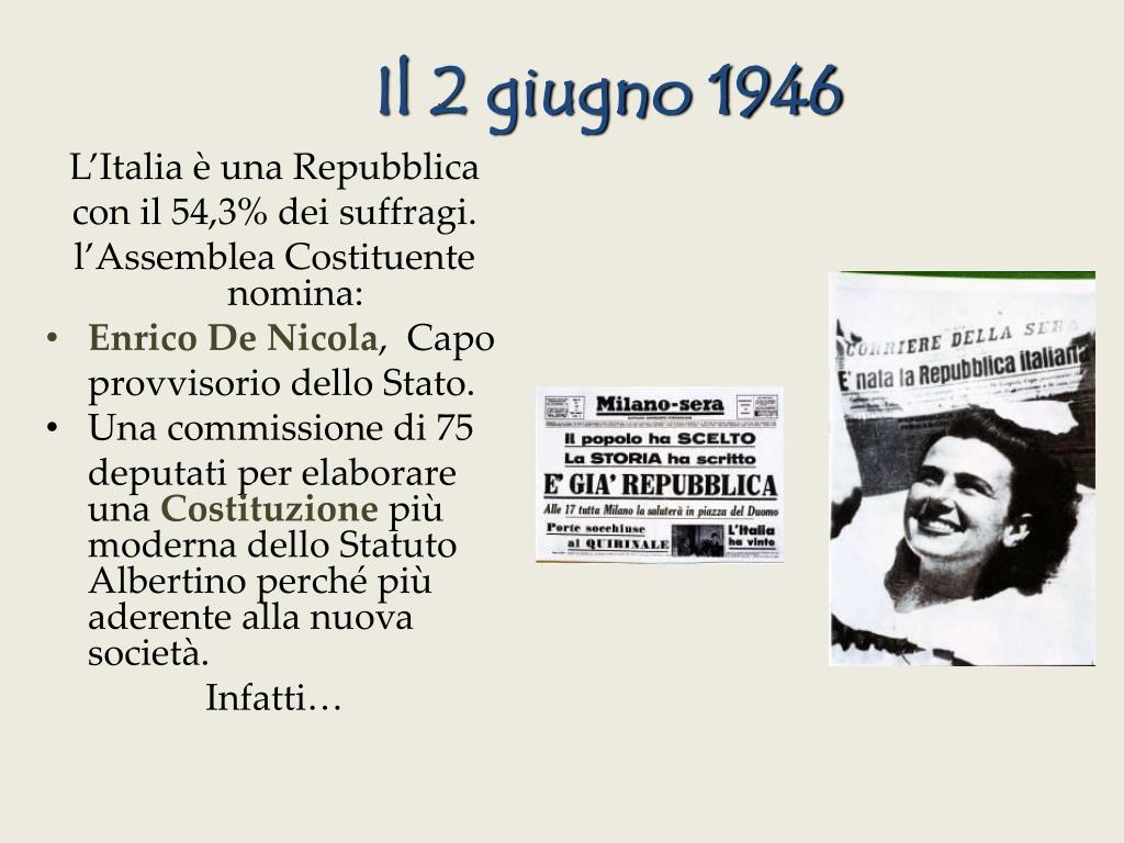 PPT - La Costituzione della Repubblica Italiana PowerPoint Presentation