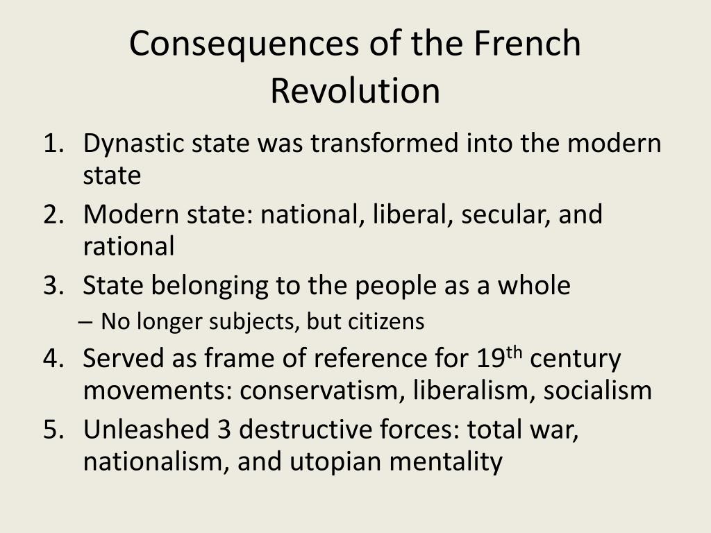 consequences of the french revolution essay
