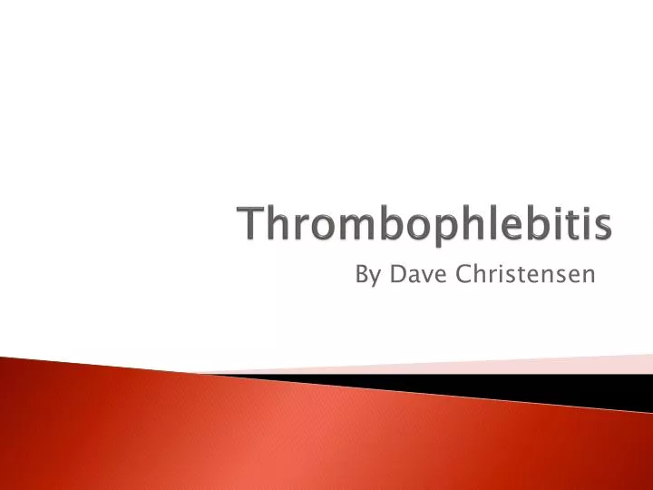 thrombophlebitis n.
