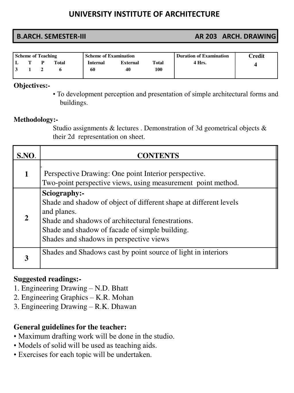 PPT - B.ARCH. SEMESTER-I AR 103 ARCH. DRAWING PowerPoint Presentation ...