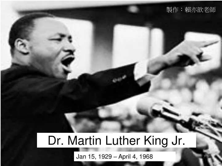 a presentation on martin luther king