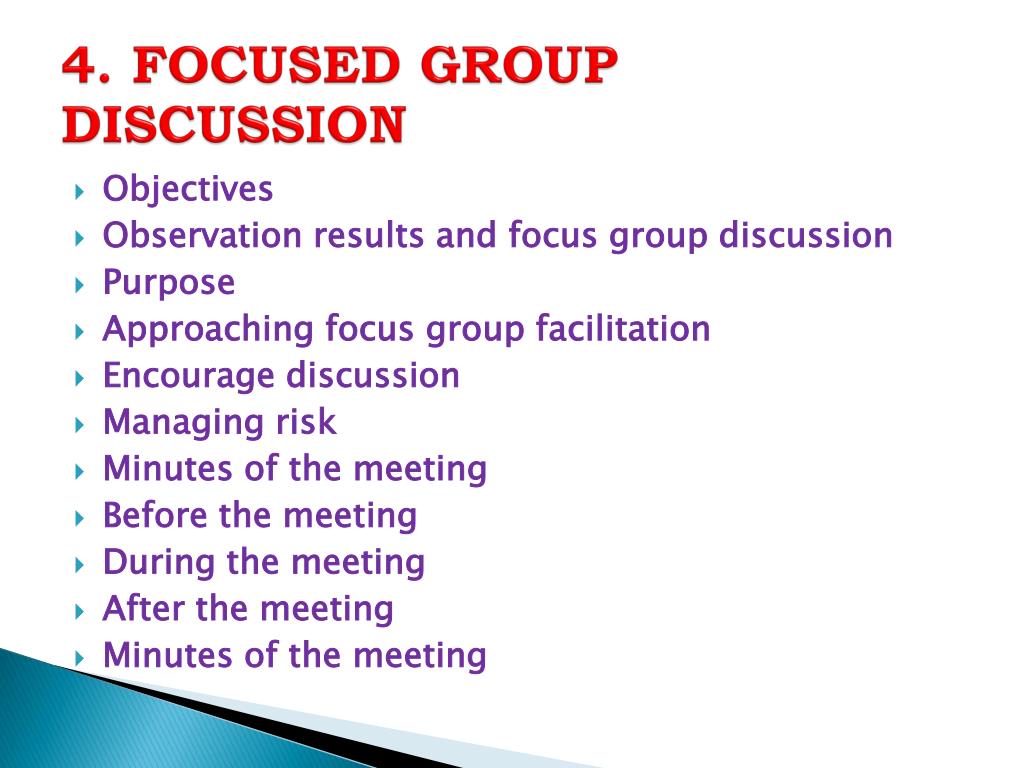 Ppt Focus Group Discussion
