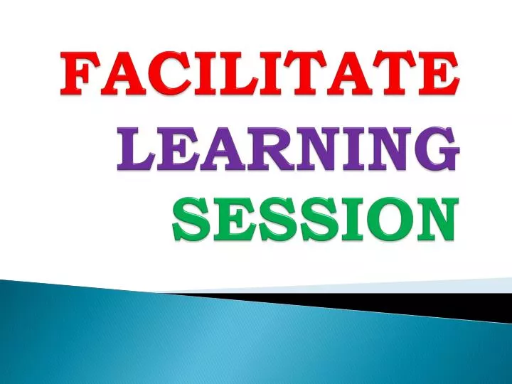 facilitate learning session n.