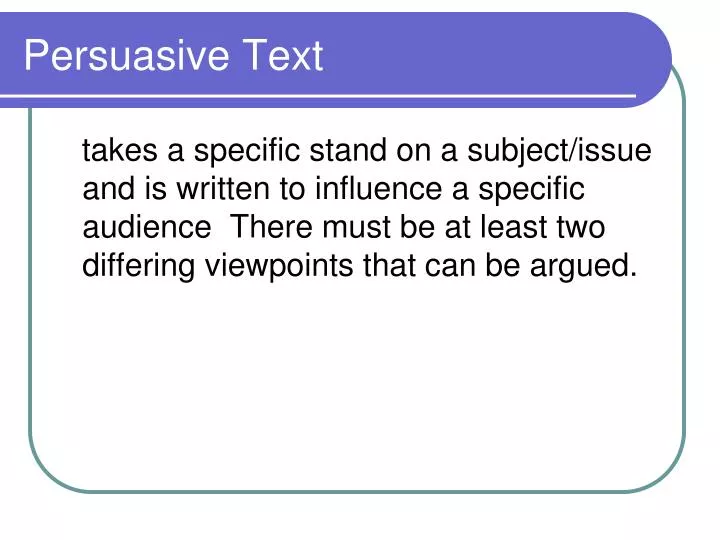 persuasive article meaning