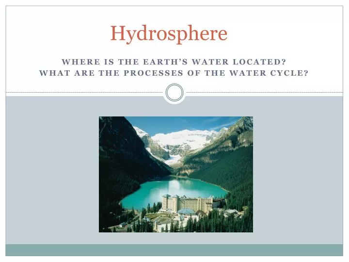 ppt hydrosphere powerpoint presentation id 2250178 oceans ppt