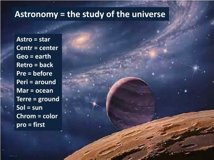 presentation topics about astronomy