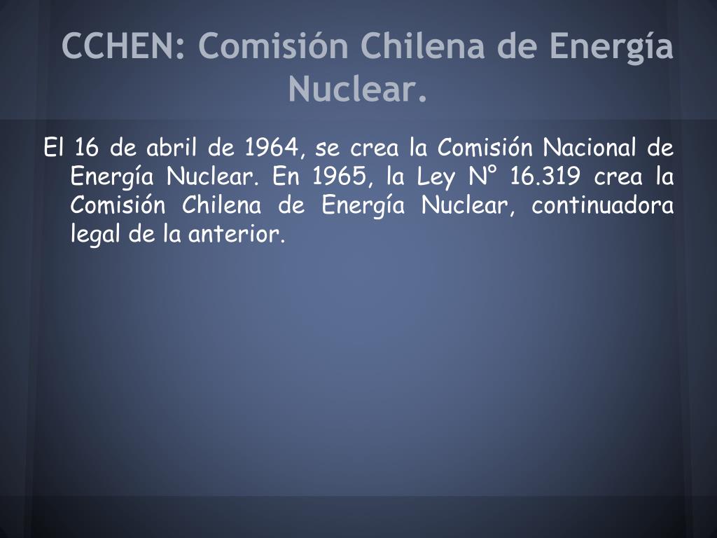 PPT - La Energía Nuclear En Chile PowerPoint Presentation, Free ...