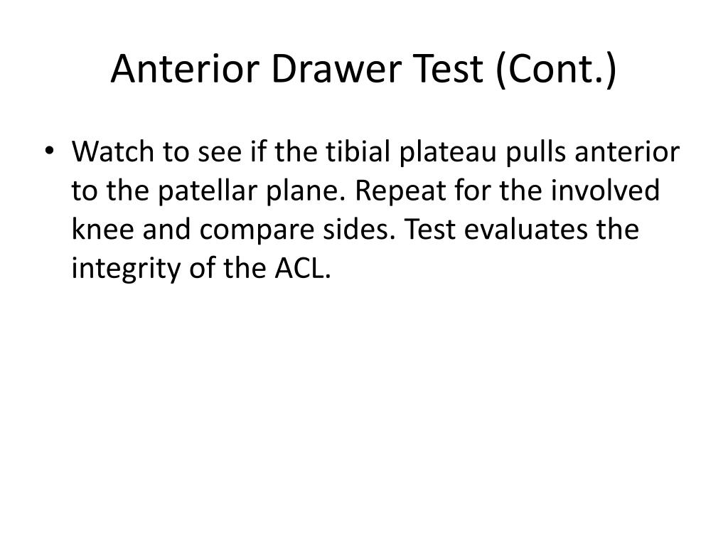 PPT - Knee Sports Medicine Tests PowerPoint Presentation, free download ...