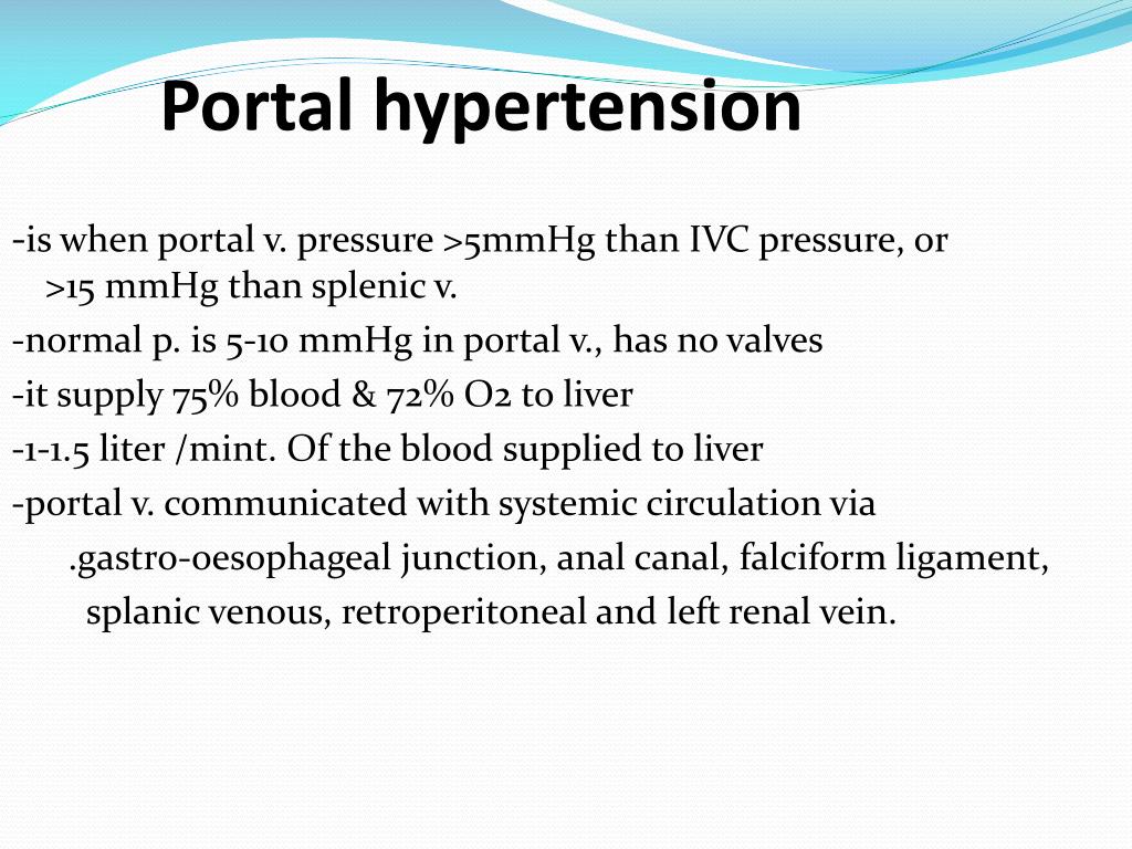 case study on portal hypertension