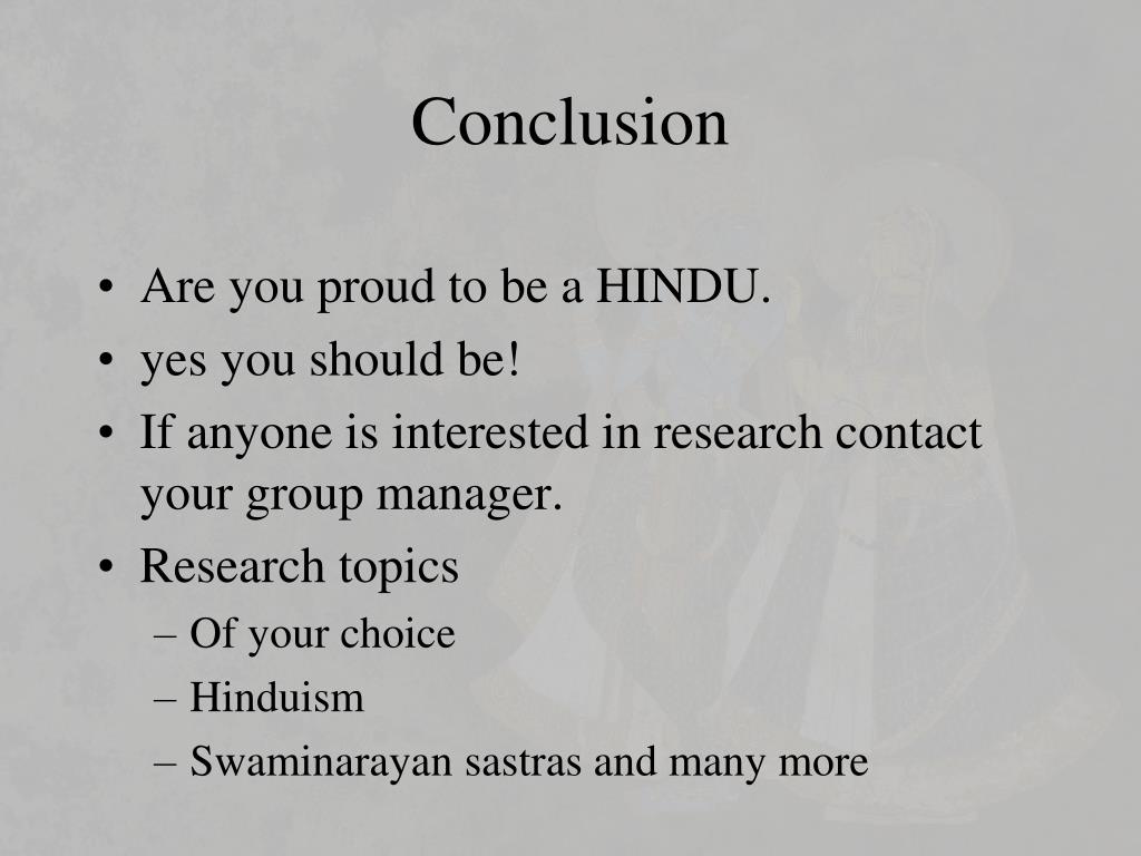hinduism essay conclusion