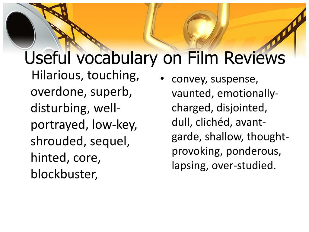 movie review synonyms