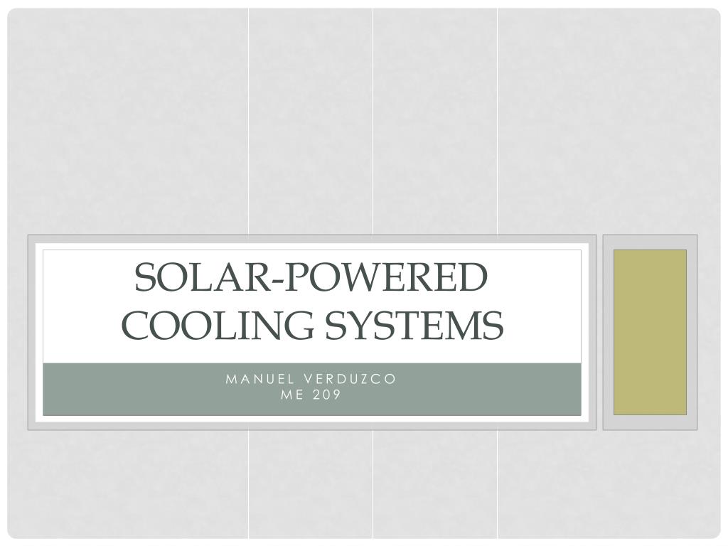 Solar cooler ppt cheap