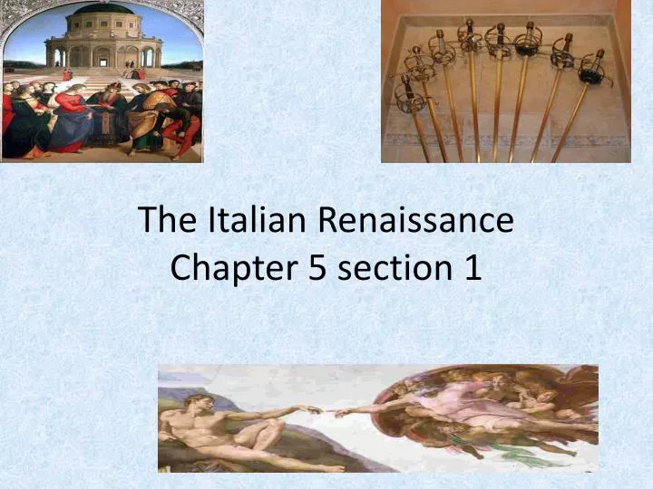 PPT The Italian Renaissance Chapter 5 section 1