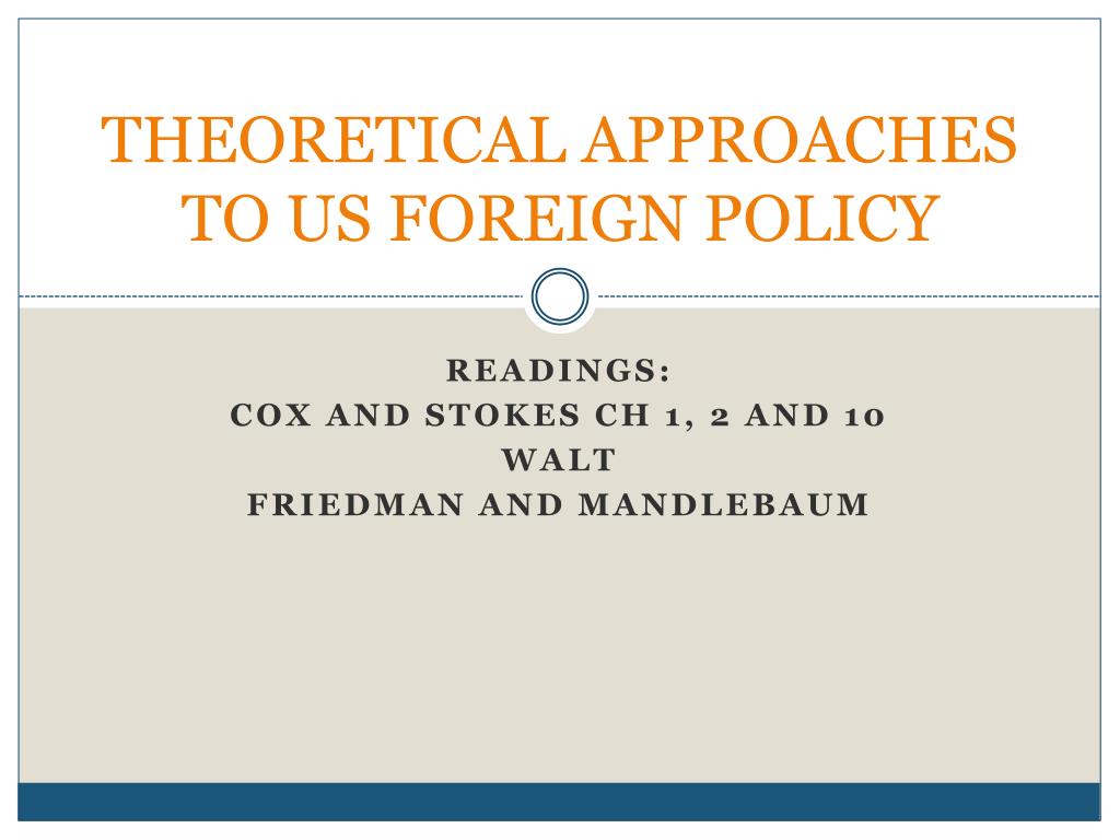 american foreign policy theoretical essays