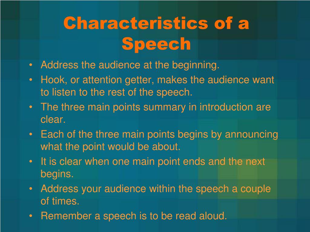 words to describe good speech