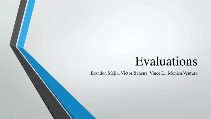 evaluations n.