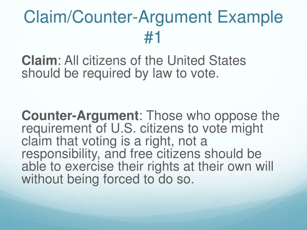 PPT - Counter-Argument PowerPoint Presentation, free download - ID