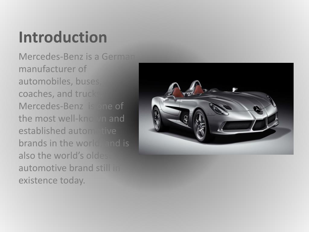 presentation about mercedes company
