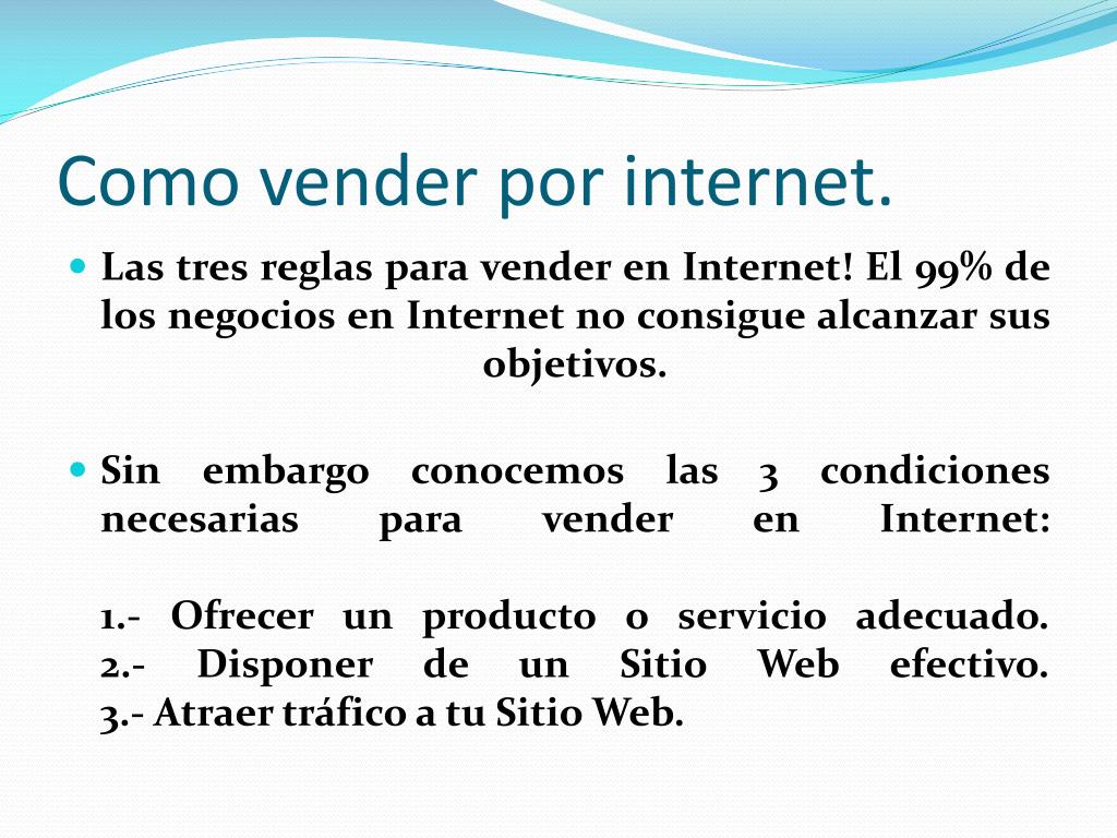 PPT - Como vender por internet. PowerPoint -