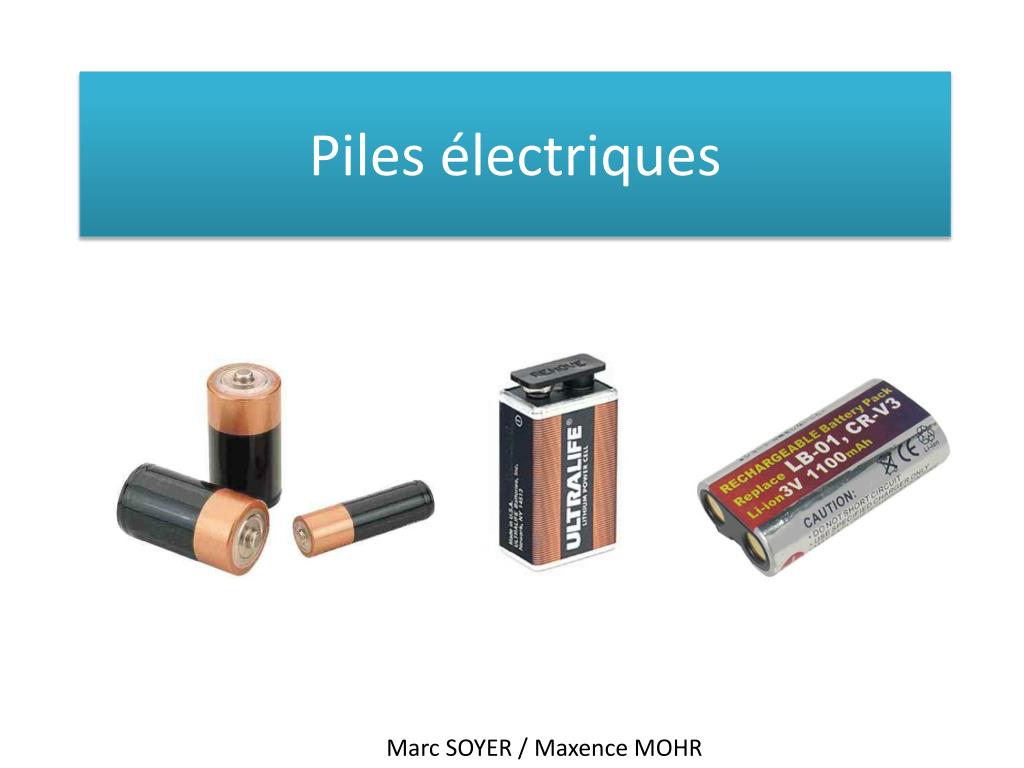 PPT - Piles électriques PowerPoint Presentation - ID:2255894