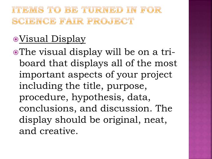 science fair project powerpoint