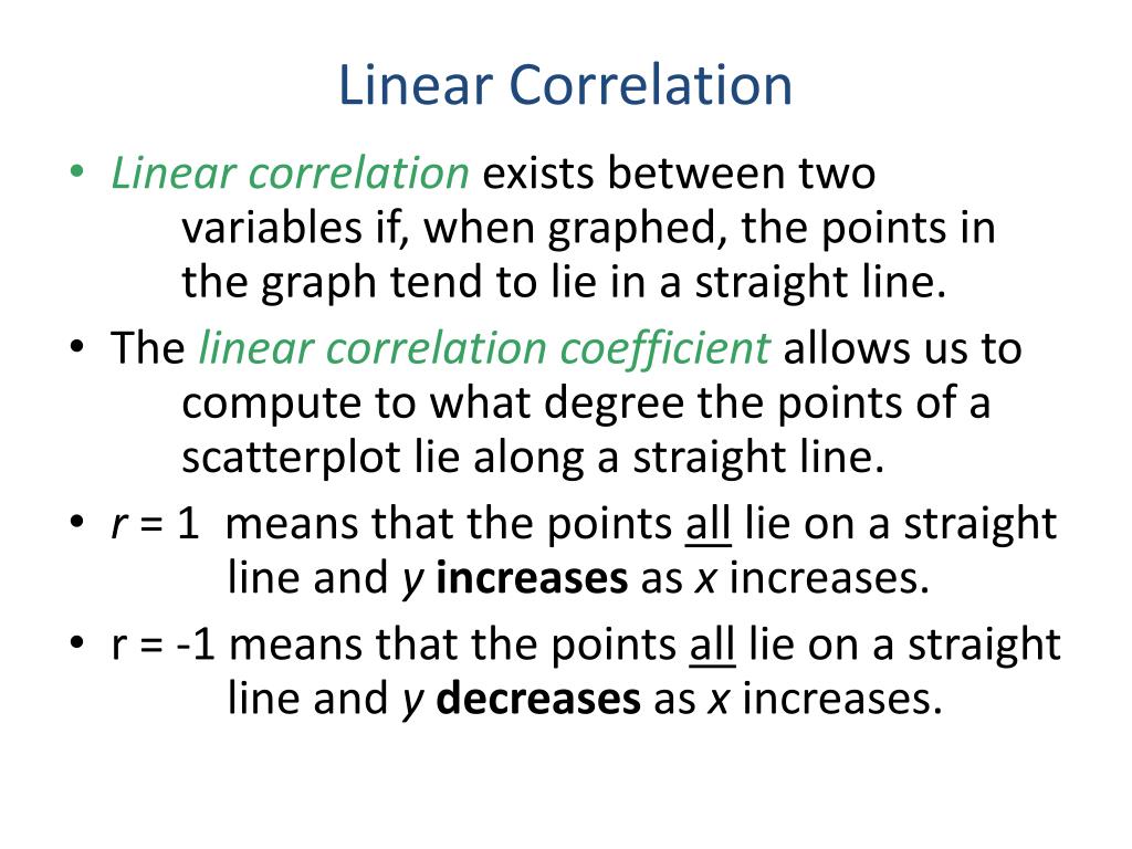 PPT - 15.5 Linear Correlation Objectives: PowerPoint Presentation, free ...