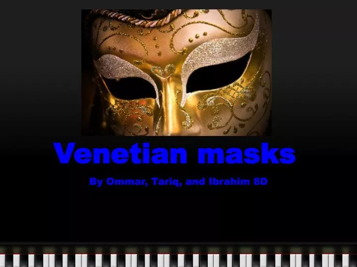 venetian masks n.
