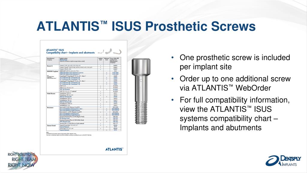 Atlantis Abutments Compatibility Chart