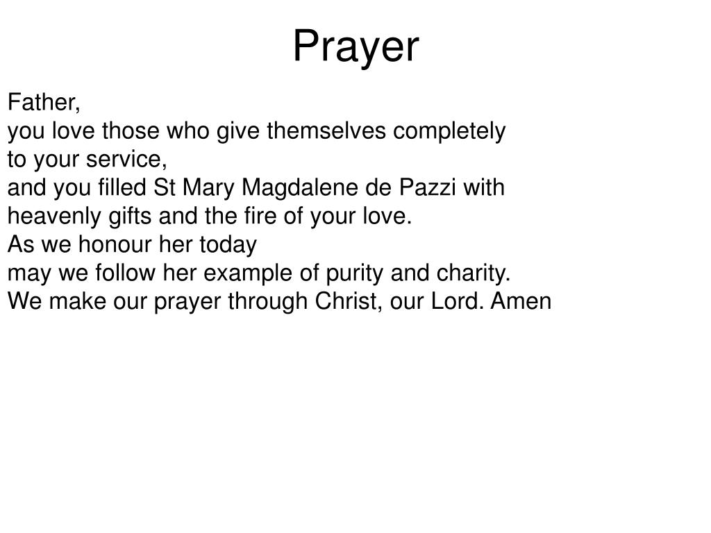PPT - Religion Saint Mary Magdalene de Pazzi PowerPoint Presentation ...