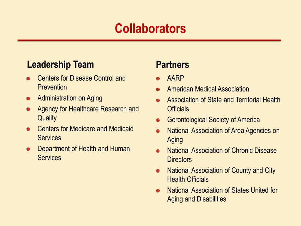 Ppt update on activities healthy aging program cdc healthy aging