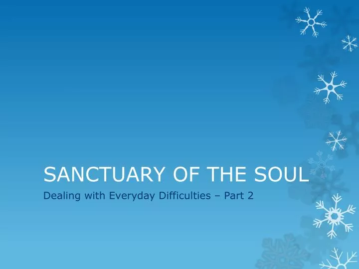 sanctuary of the soul n.