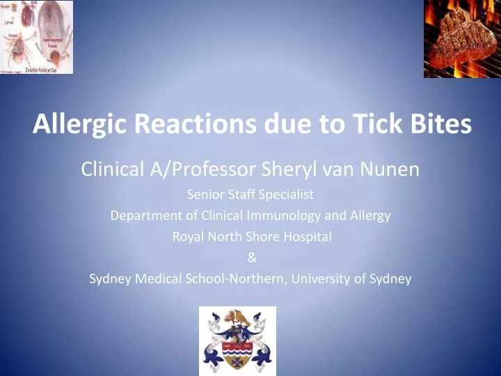 Ppt Allergic Reactions Due To Tick Bites Powerpoint Presentation
