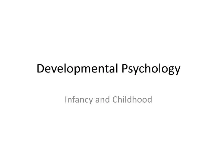 dissertation developmental psychology
