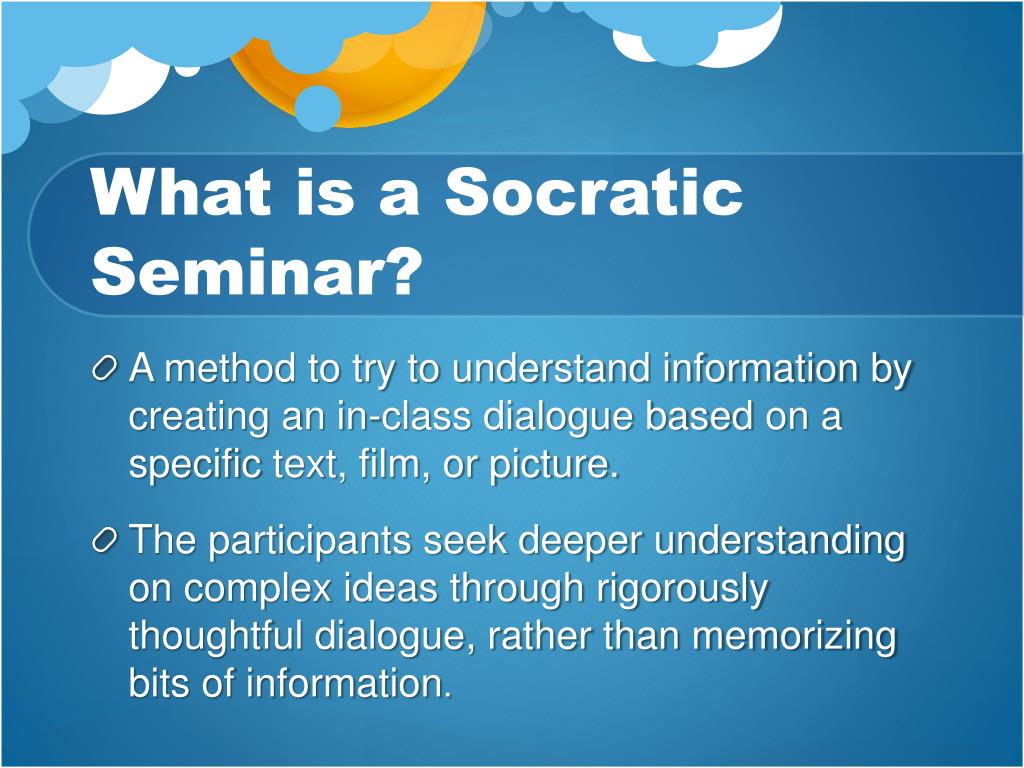 is a socratic seminar a presentation