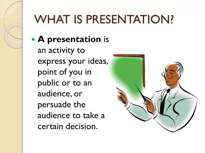 what is presentation n.