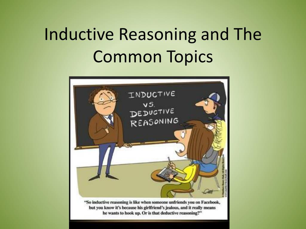 inductive reasoning essay topics
