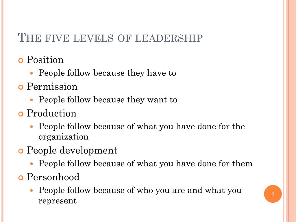 Leadership Levels