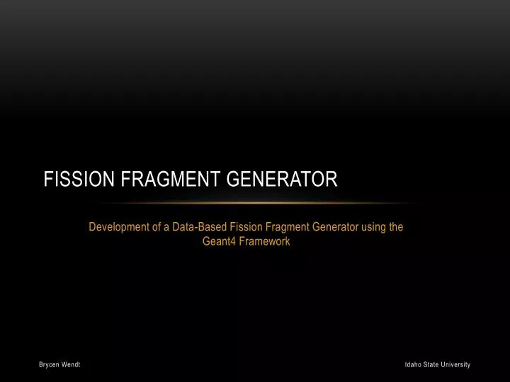 nuclear fission generator