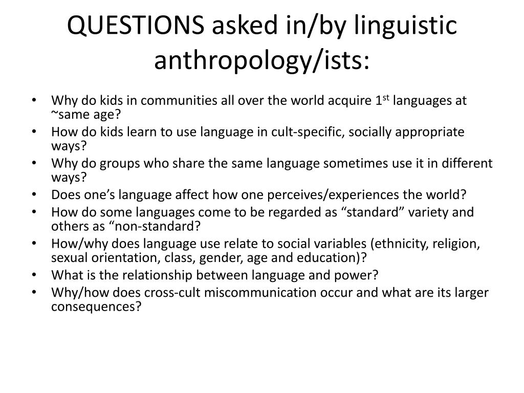 research questions about linguistic