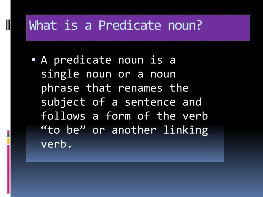 what is a predicate nominative