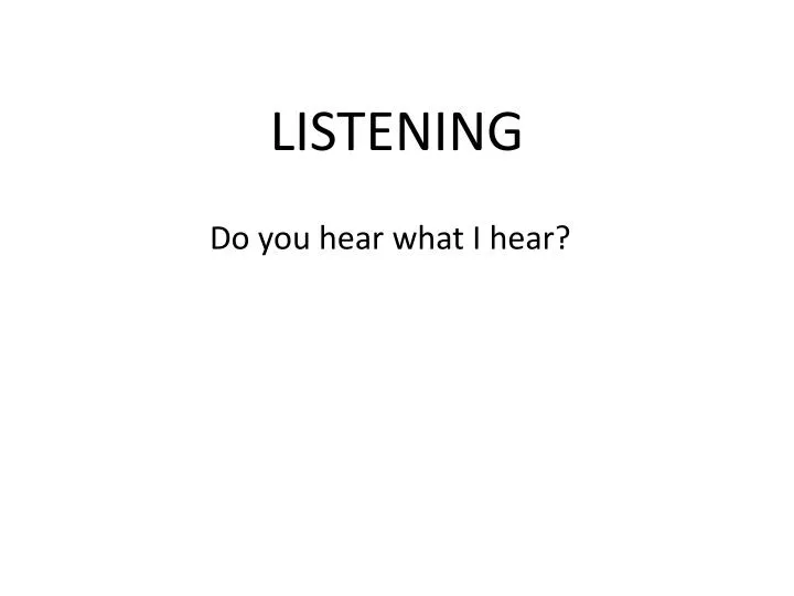 listening n.