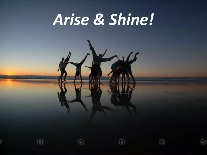 PPT Arise Shine PowerPoint Presentation Free Download ID 2261337